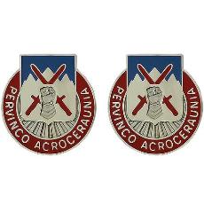 Special Troops Battalion, 10th Mountain Division Unit Crest (Pervinco Acroceraunia)